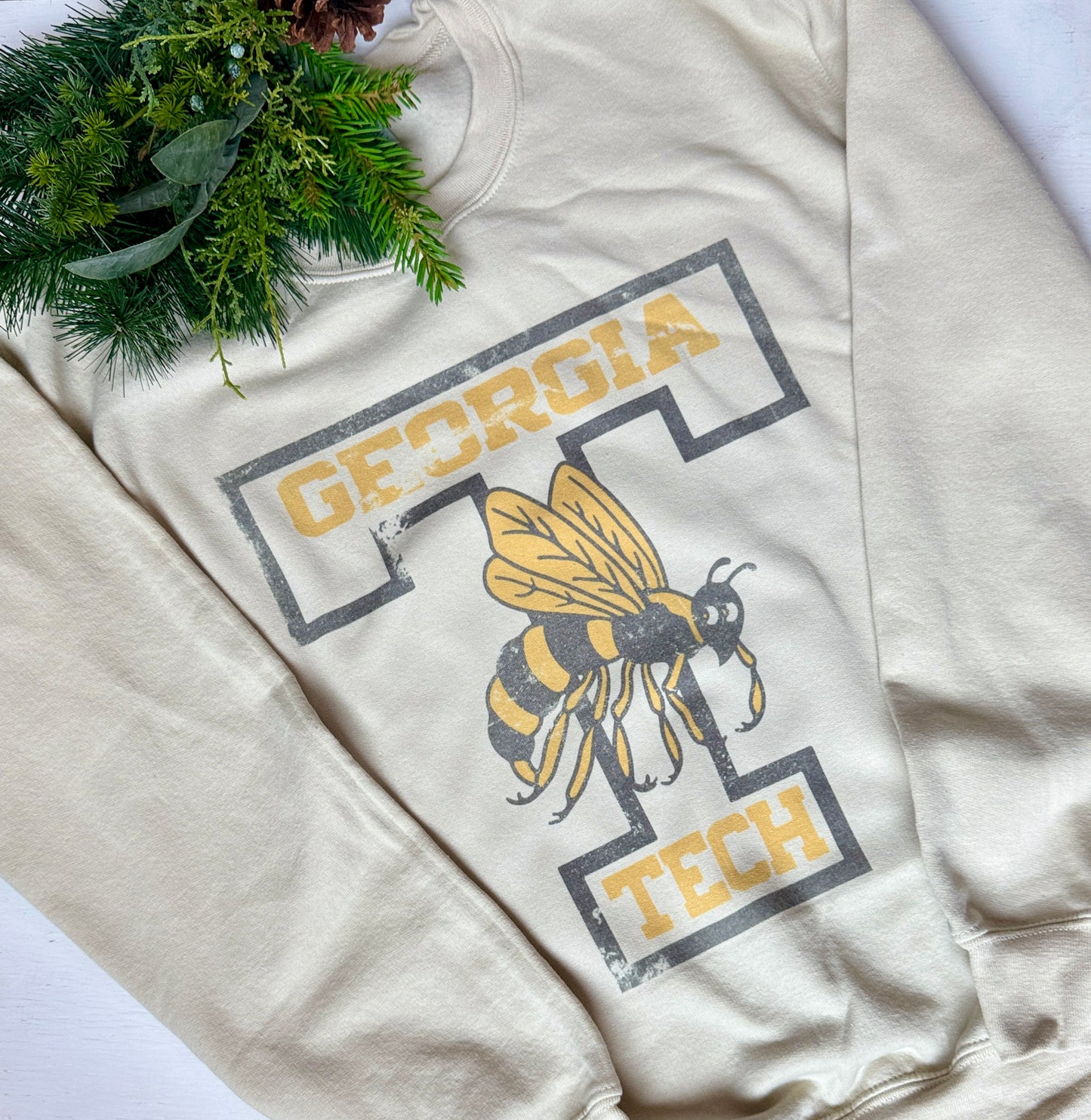 GA Vintage College Crewneck Sweatshirt