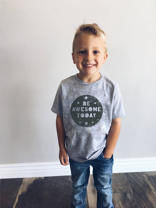 Be awesome today kids tee