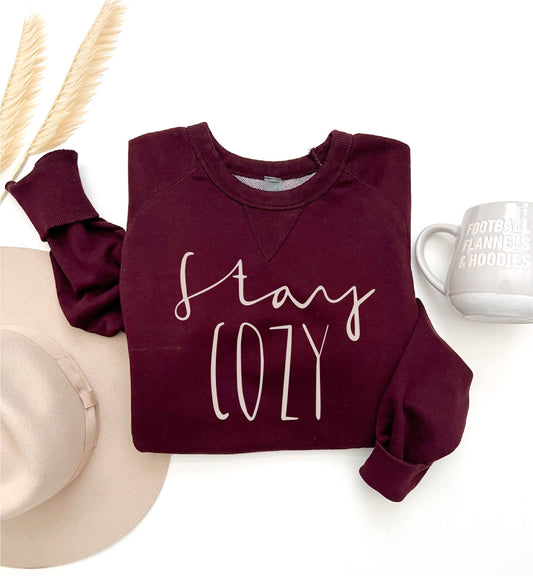 Stay Cozy french terry sweatshirt